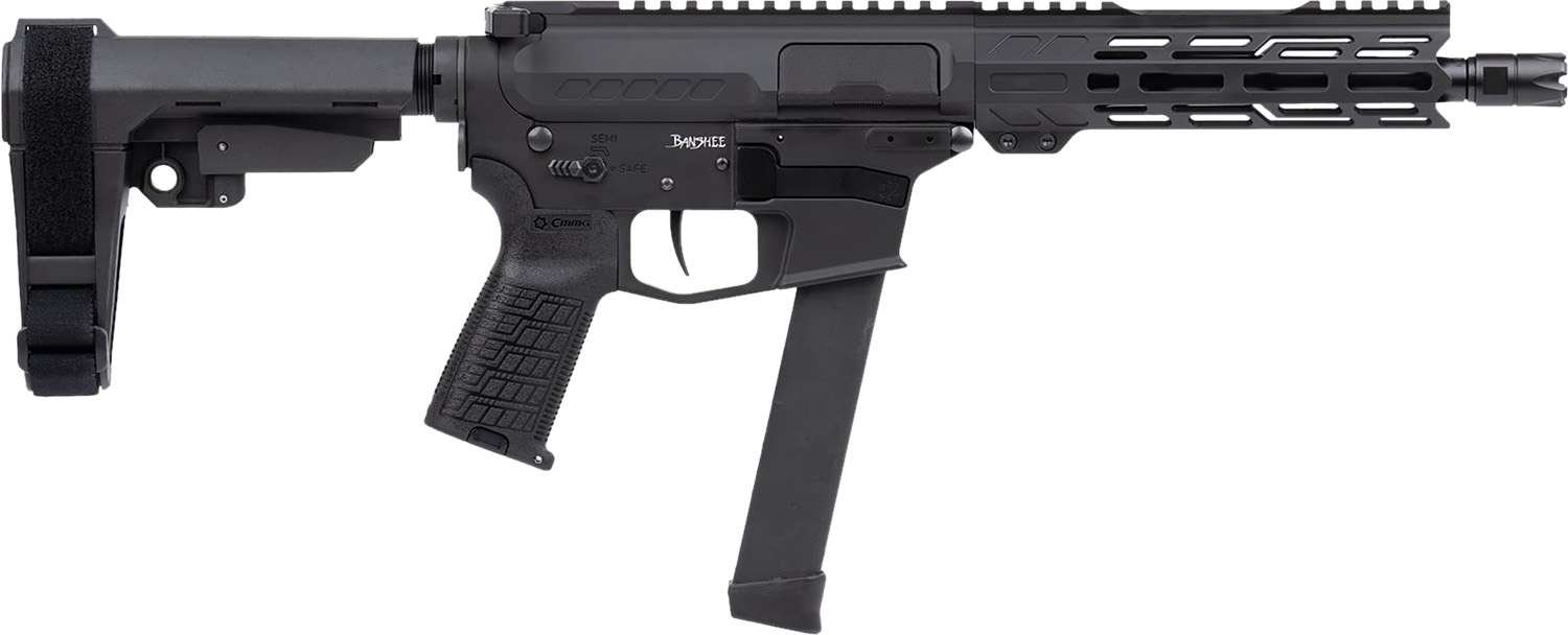 1122989-14338941.jpg CMMG PISTOL, BANSHEE, FIXED EJECTOR, 9MM, 8", ARMOR BLK W/ADJ RIP BRACE