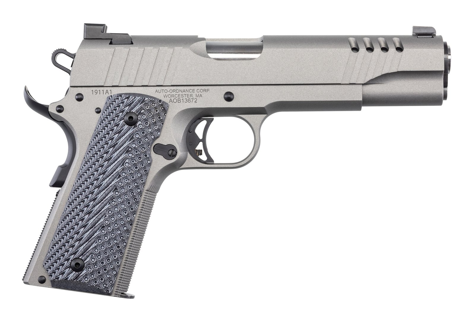 1911tcac6rbb64.jpg AUTO-ORDNANCE - THOMPSON 1911 45ACP STAINLESS 7+1