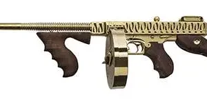 THOMPS 1927A1 DELUXE 45ACP RFL GOLD TIGER STRP
