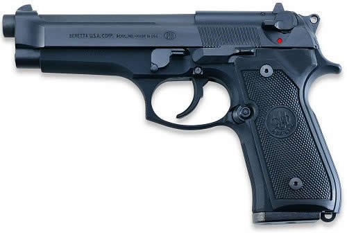 BEJ92M9A0.jpg BERETTA 92 M-9 9MM BL/SY 4.9" 15+1 FS