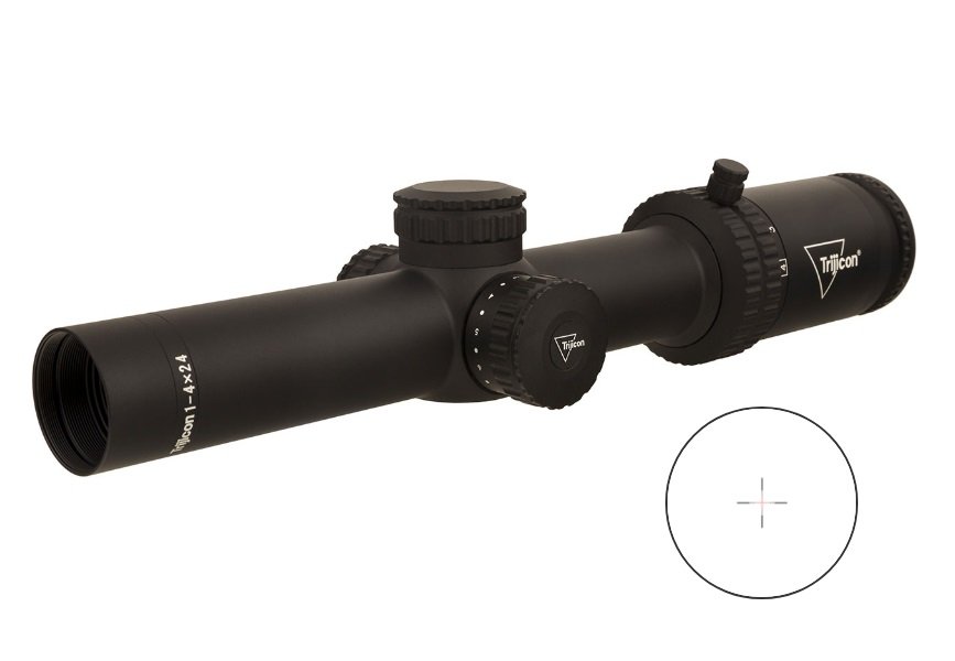 credomrad267c.jpg TRIJICON CREDO 1-4X24 BLK 30MM MRAD RED