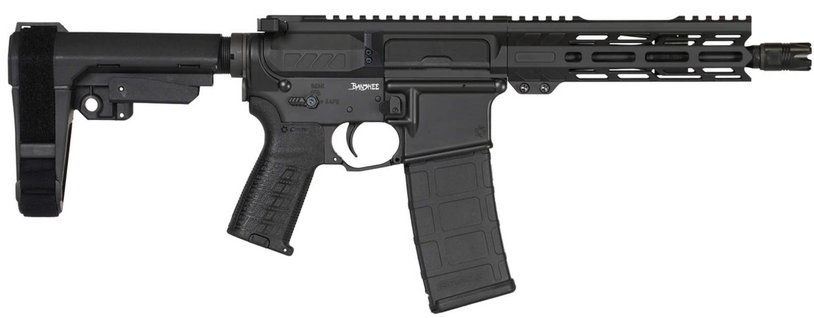image-full-5866-0948484c55538a51f34aef715c576c84.png CMMG PISTOL, BANSHEE, MK4, 300BLK, 8", ARMOR BLK W/ADJ RIP BRACE