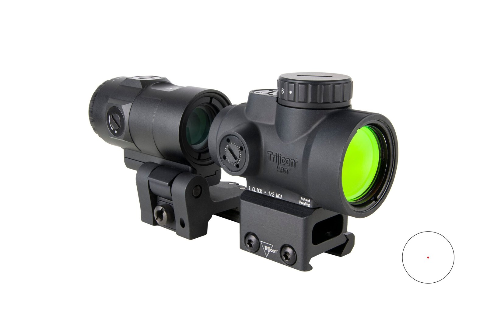 mrocombo87b0-1 TRIJICON MRO SD COMBO 1X25 2MOA FCW