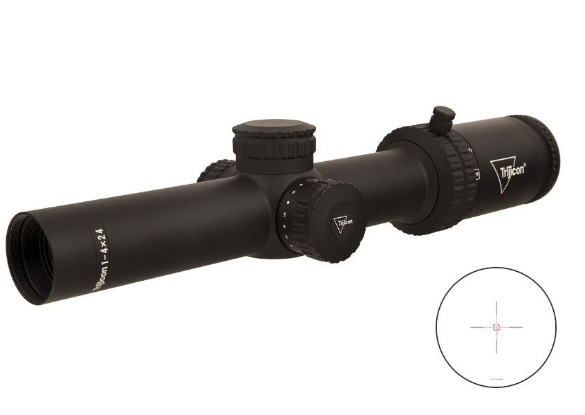 trcr424c29000130b8e.jpg TRIJICON CREDO 1-4X24 BLK 30MM BDC RED